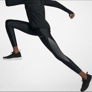 Nike Power Speed 7/8 Tights, Small, Reflective
